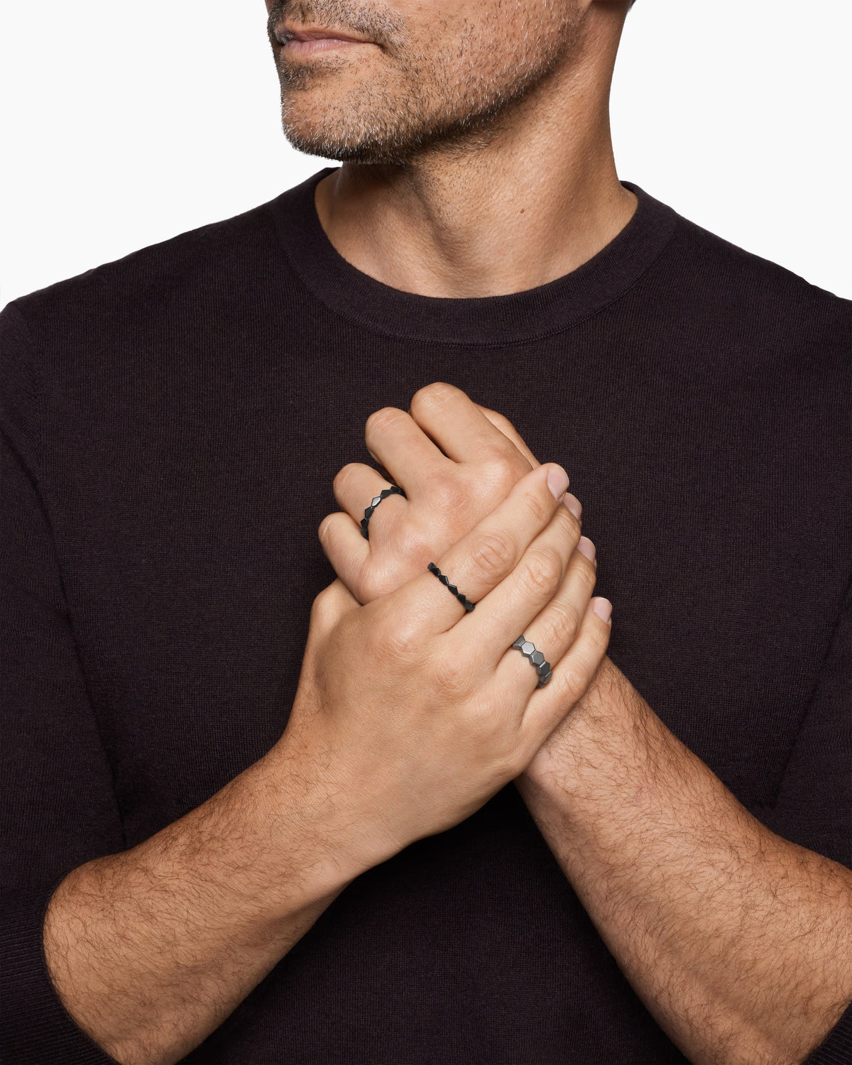 David Yurman Hex Stack Ring David Yurman Men’s