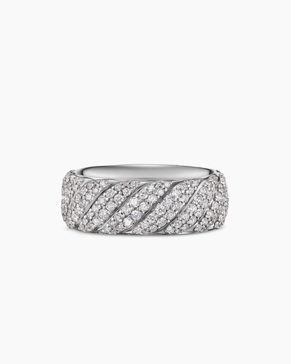 David Yurman Sculpted Cable Pavé Band Ring David Yurman Men’s|Wedding