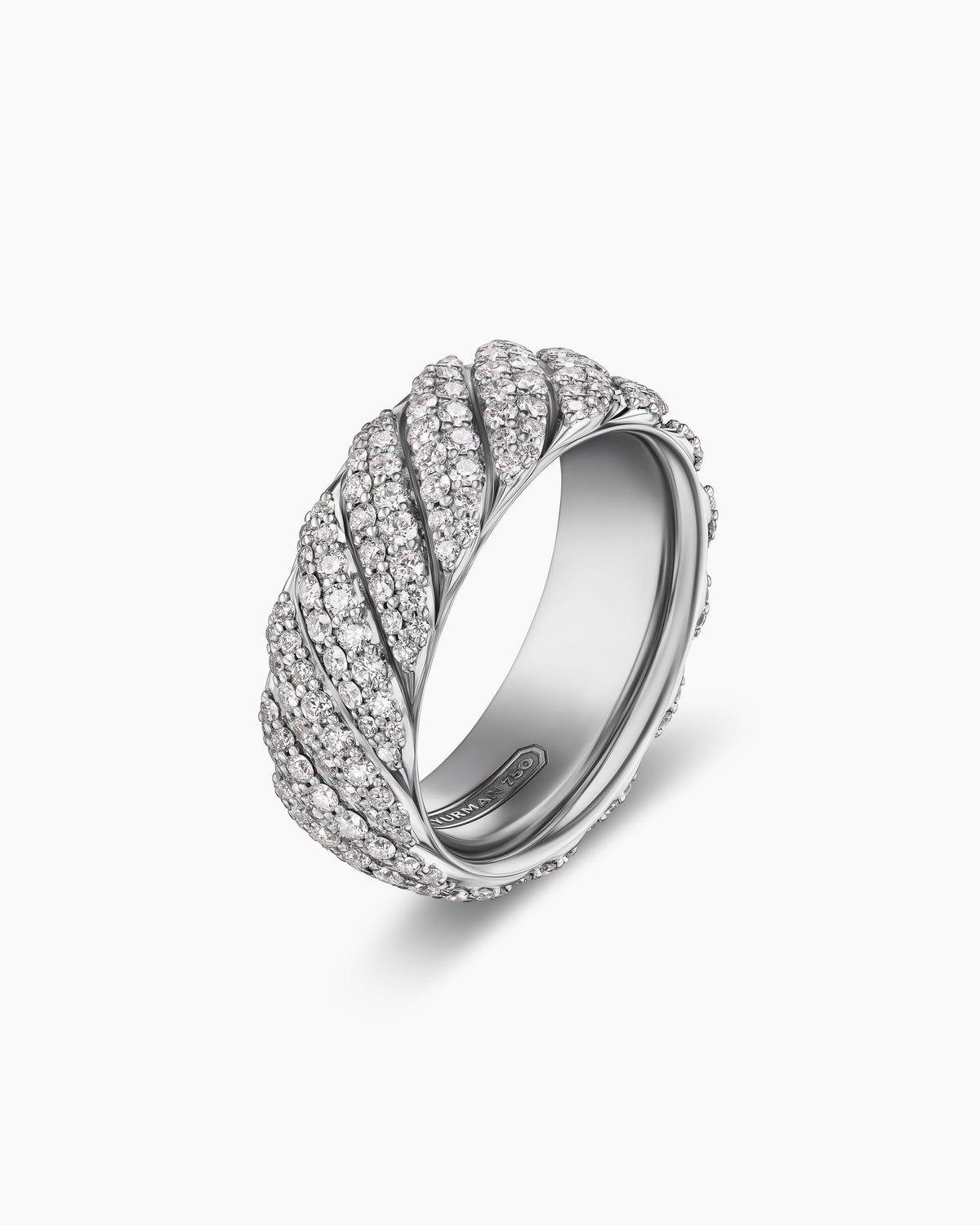 David Yurman Sculpted Cable Pavé Band Ring David Yurman Men’s|Wedding