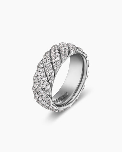 David Yurman Sculpted Cable Pavé Band Ring David Yurman Men’s|Wedding