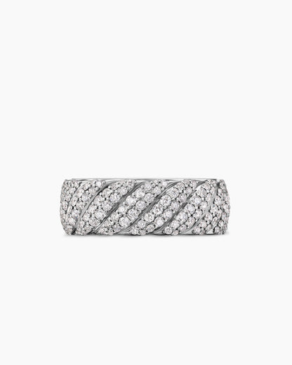 David Yurman Sculpted Cable Pavé Band Ring David Yurman Men’s|Wedding