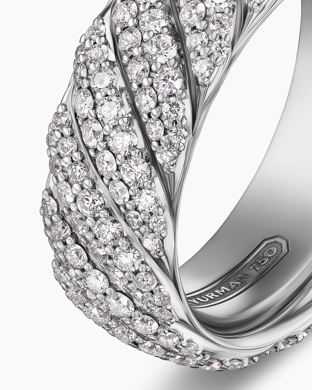 David Yurman Sculpted Cable Pavé Band Ring David Yurman Men’s|Wedding