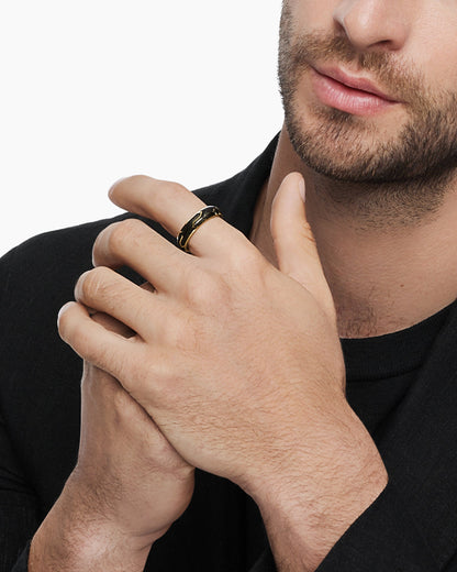 David Yurman Forged Carbon Band Ring David Yurman Men’s|Wedding