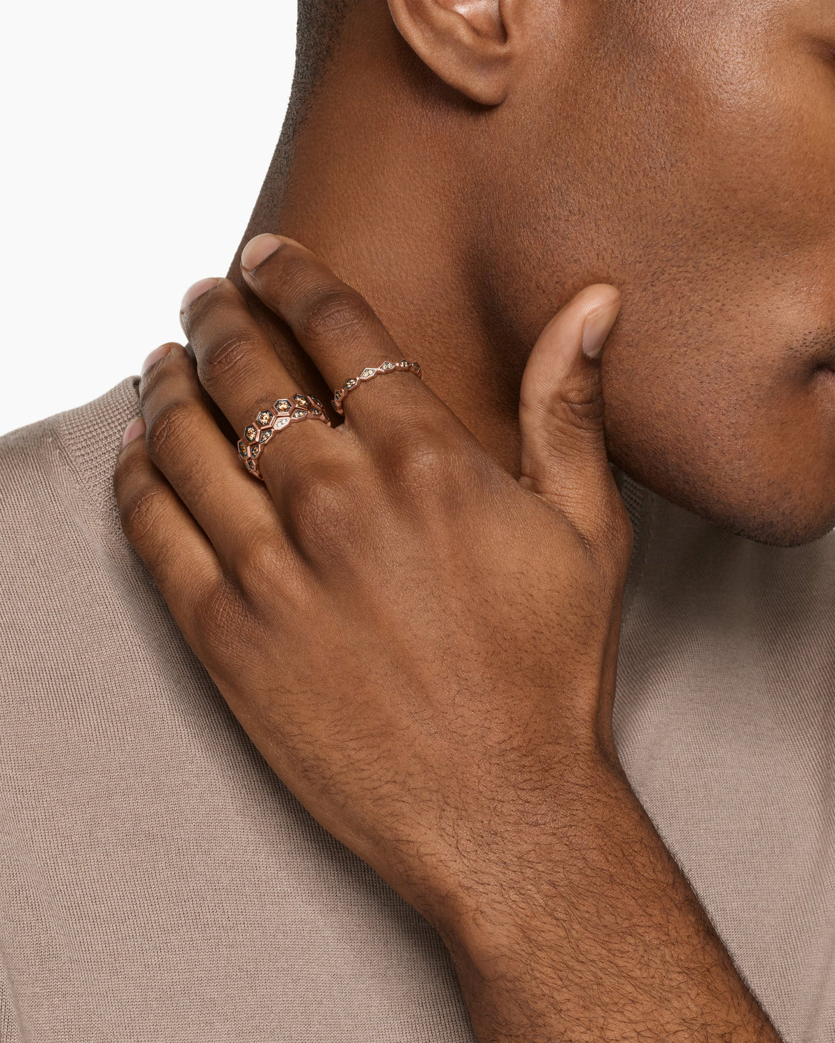 David Yurman Hex Stack Ring David Yurman Men’s