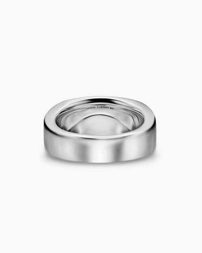 David Yurman Mens Chevron Three Sided Signet Ring in Sterling Silver, 12.5mm David Yurman Men’s