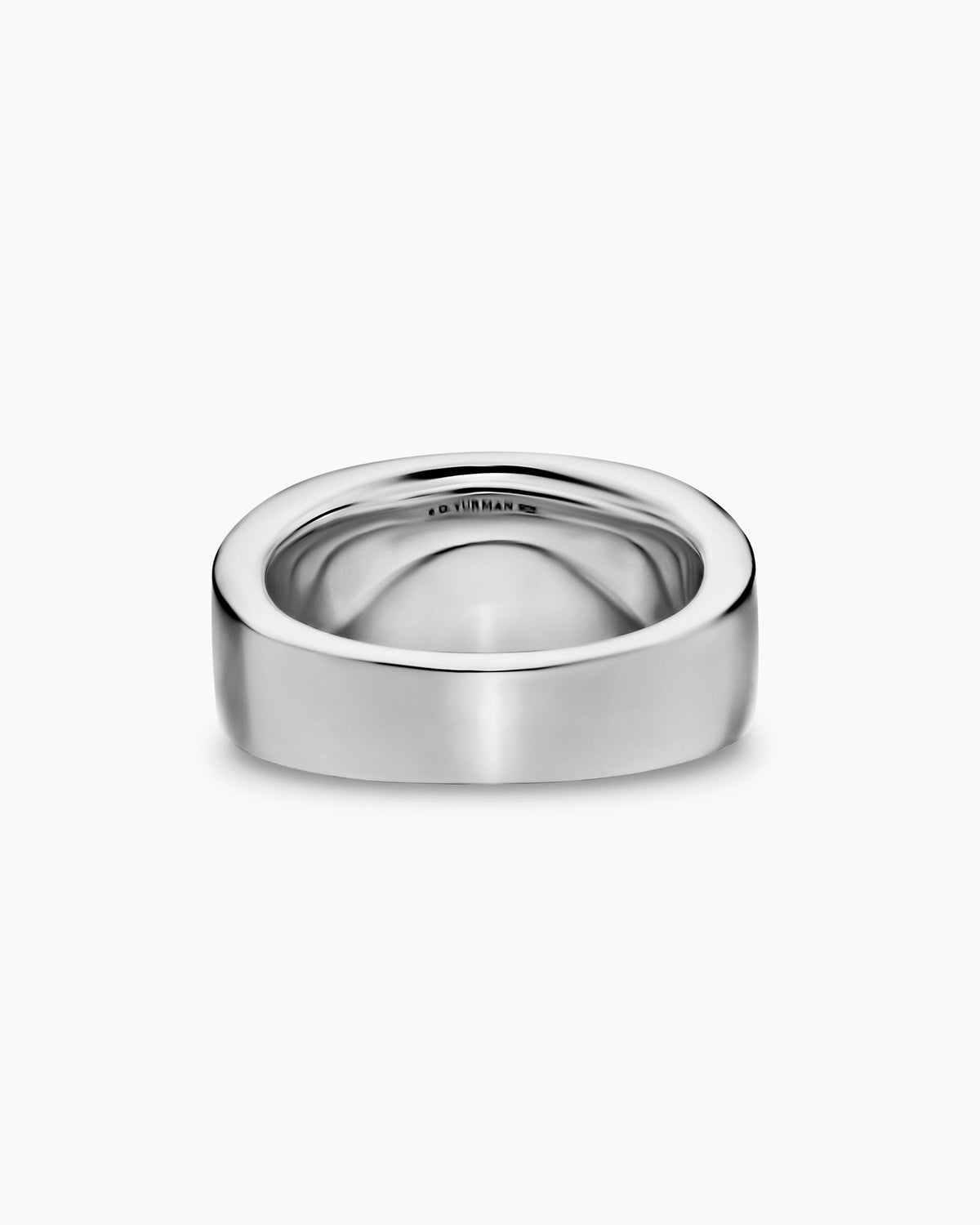 David Yurman Mens Chevron Three Sided Signet Ring in Sterling Silver, 12.5mm David Yurman Men’s