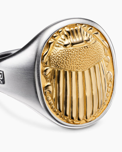 David Yurman Petrvs Scarab Signet Ring David Yurman Men’s