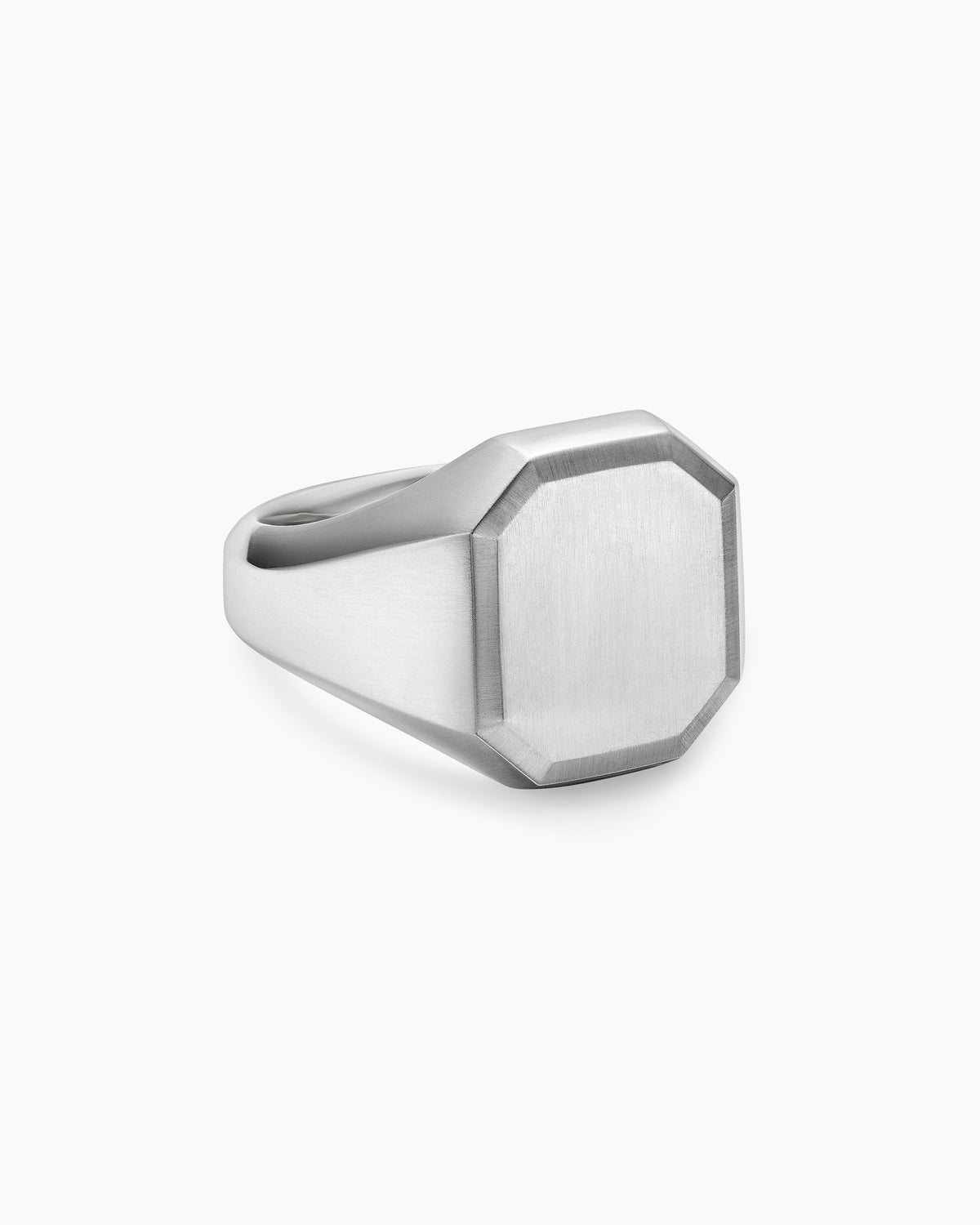 David Yurman Mens Streamline Signet Ring in Sterling Silver, 18mm David Yurman Men’s