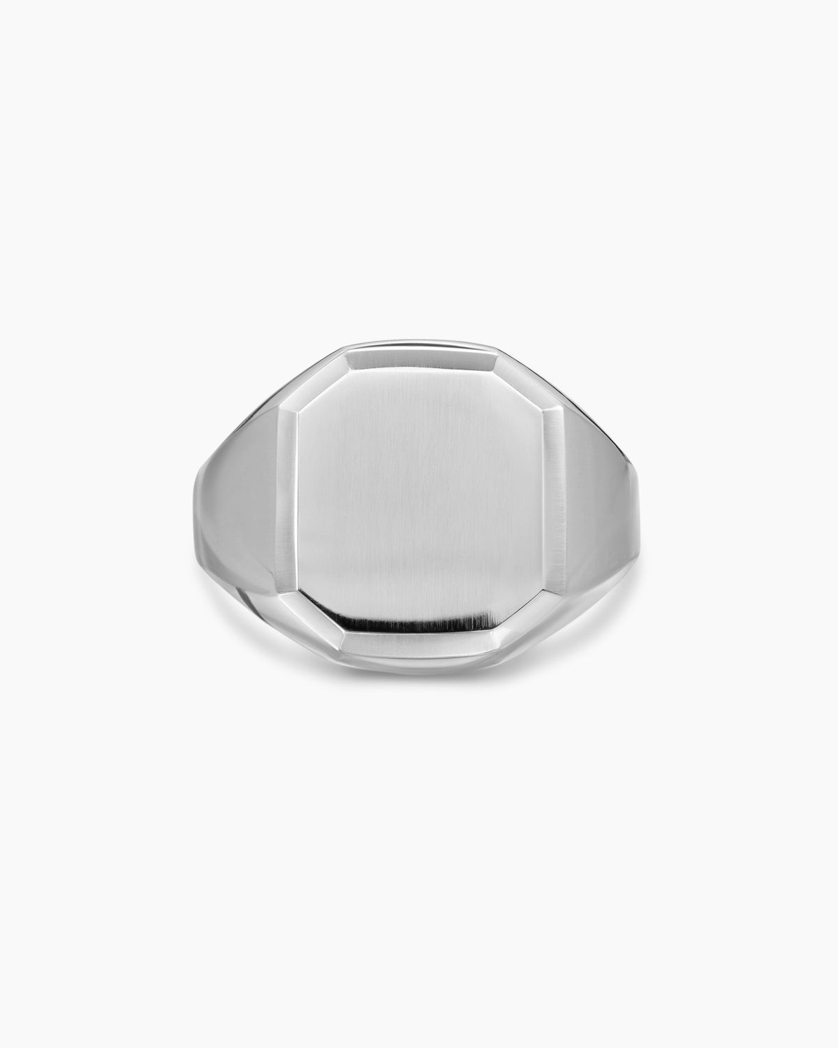 David Yurman Mens Streamline Signet Ring in Sterling Silver, 18mm David Yurman Men’s