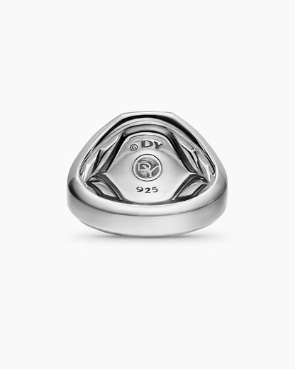 David Yurman Mens Streamline Signet Ring in Sterling Silver, 18mm David Yurman Men’s