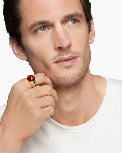 David Yurman Faceted Signet Ring David Yurman Men’s