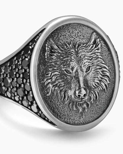 David Yurman Petrvs Wolf Signet Ring David Yurman Men’s