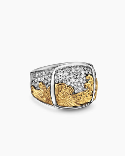 David Yurman Waves Signet Ring David Yurman Men’s