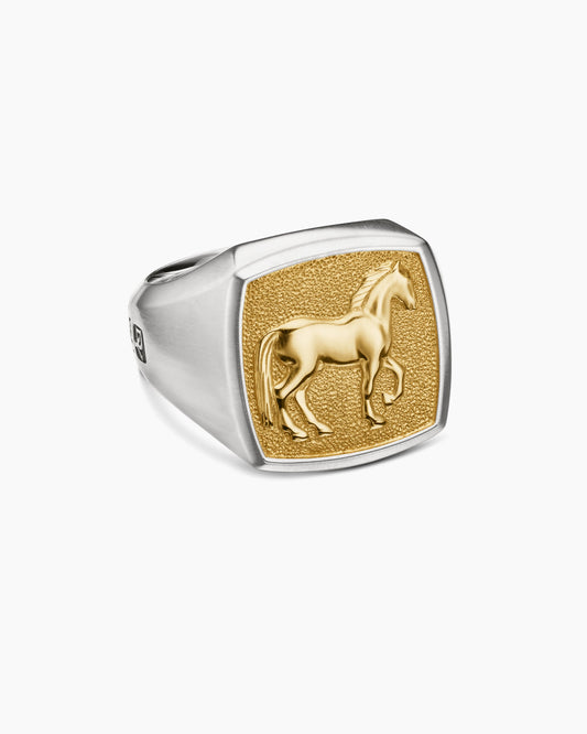 David Yurman Petrvs Horse Signet Ring David Yurman Men’s