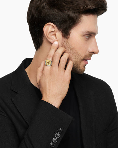 David Yurman Petrvs Horse Signet Ring David Yurman Men’s