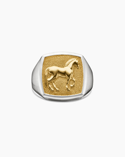 David Yurman Petrvs Horse Signet Ring David Yurman Men’s
