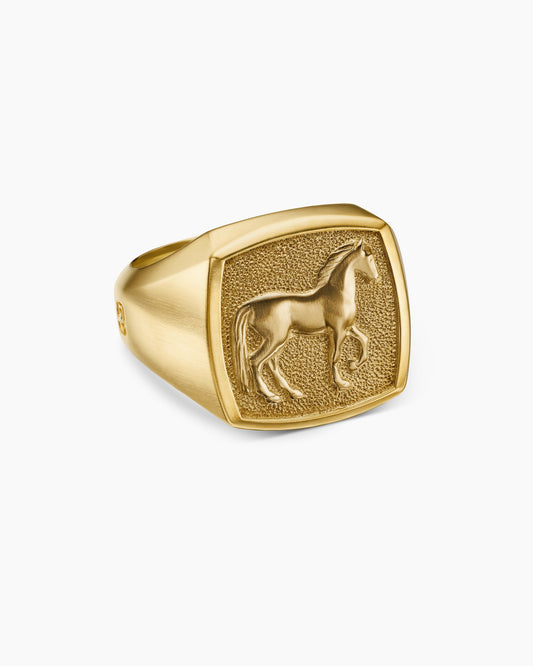 David Yurman Petrvs Horse Signet Ring David Yurman Men’s