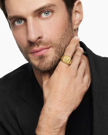 David Yurman Petrvs Horse Signet Ring David Yurman Men’s
