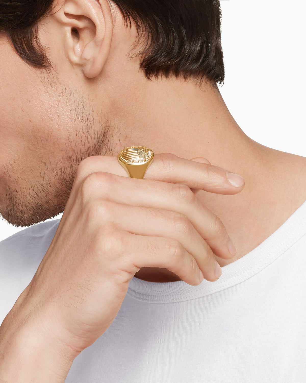 David Yurman Petrvs Scarab Signet Ring David Yurman Men’s
