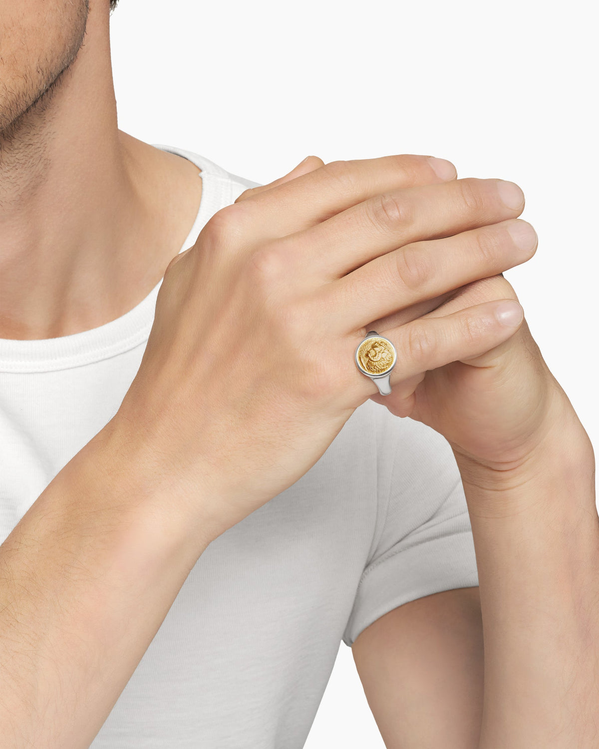 David Yurman Petrvs Lion Pinky Ring David Yurman Men’s