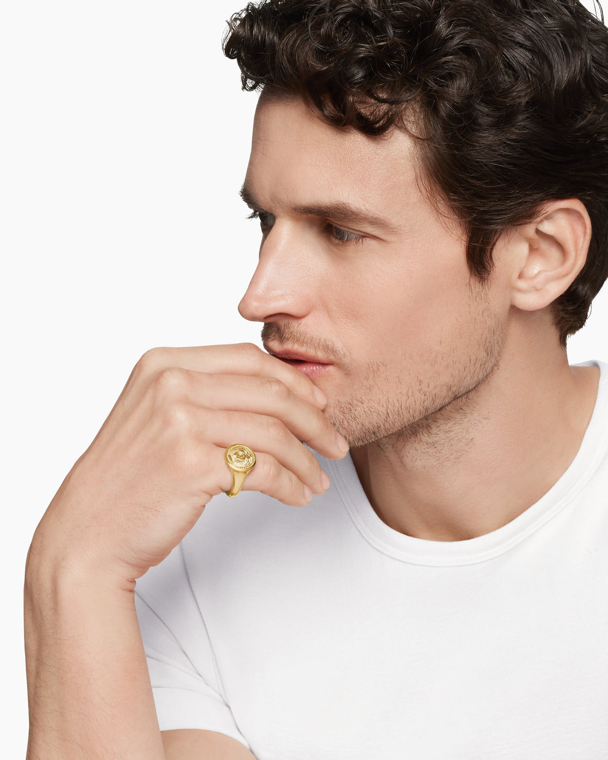 David Yurman Petrvs Lion Pinky Ring David Yurman Men’s