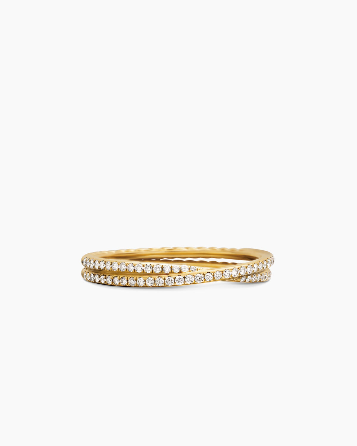 David Yurman DY Crossover Micro Pavé Band Ring David Yurman Wedding
