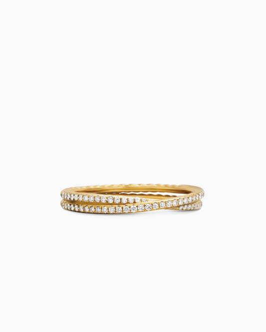 David Yurman DY Crossover Micro Pavé Band Ring David Yurman Wedding