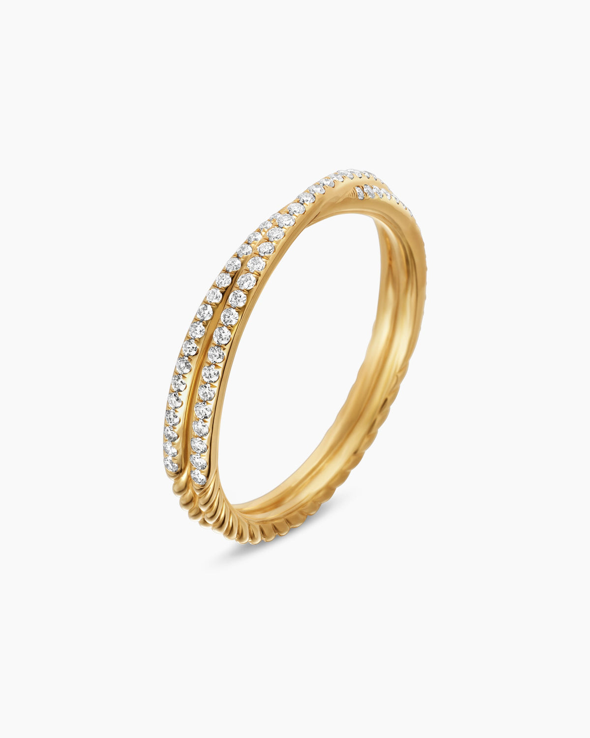 David Yurman DY Crossover Micro Pavé Band Ring David Yurman Wedding