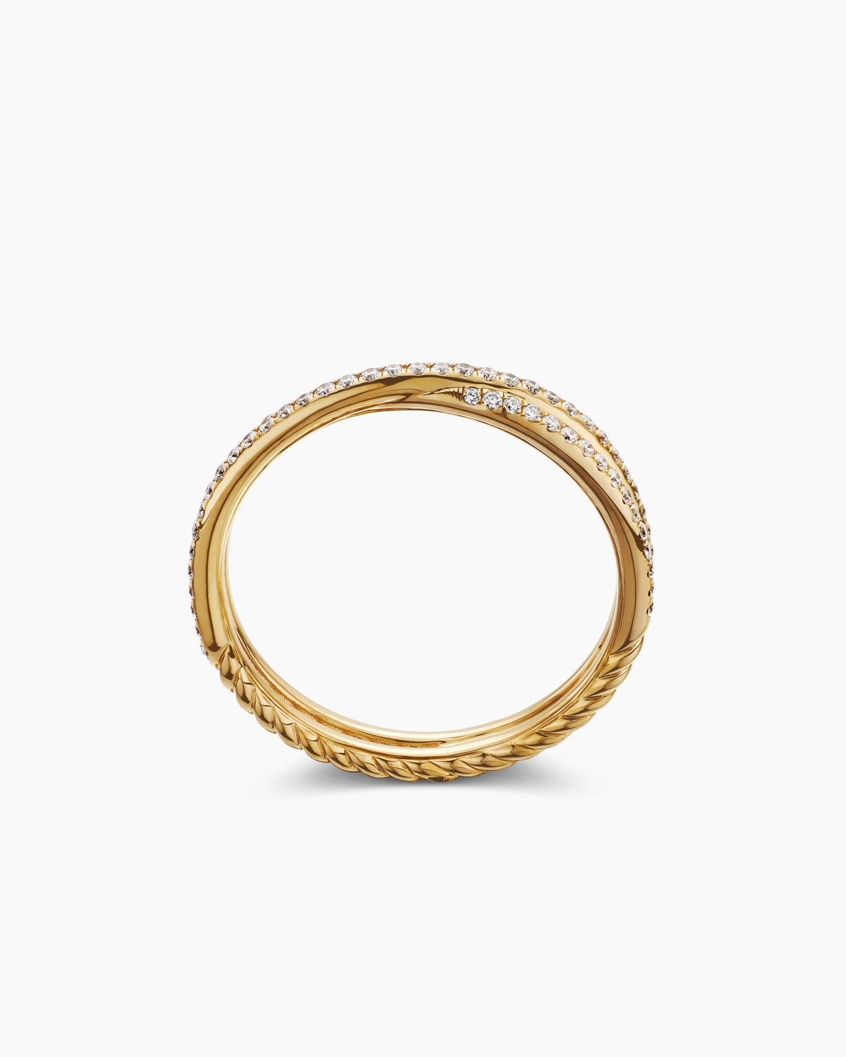 David Yurman DY Crossover Micro Pavé Band Ring David Yurman Wedding
