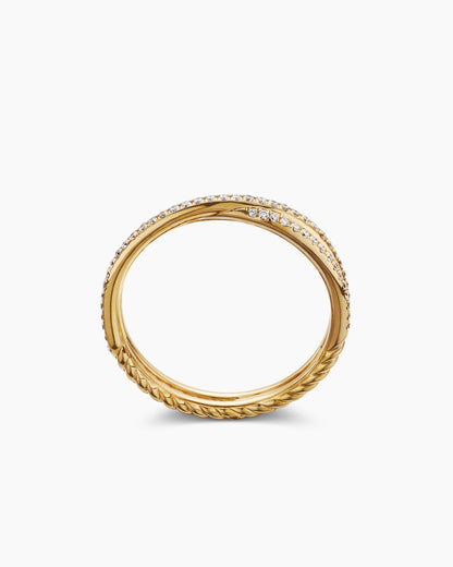 David Yurman DY Crossover Micro Pavé Band Ring David Yurman Wedding