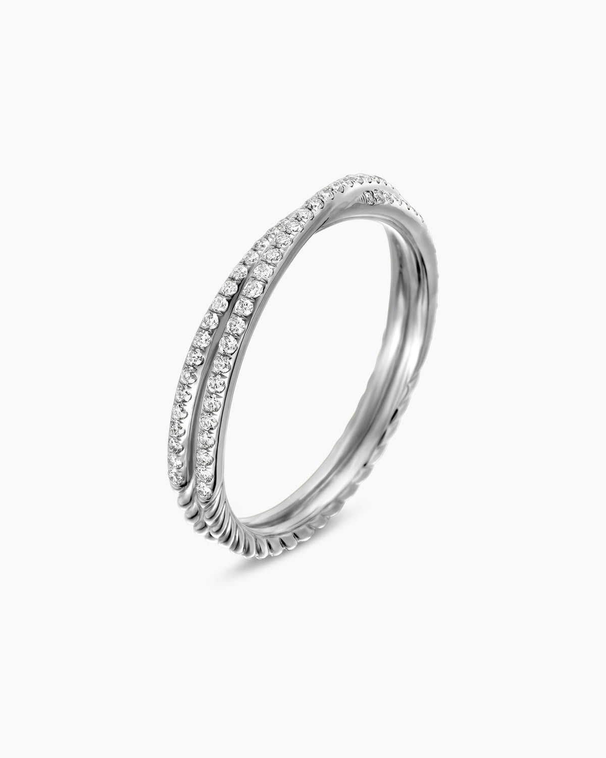 David Yurman DY Crossover Micro Pavé Band Ring David Yurman Wedding
