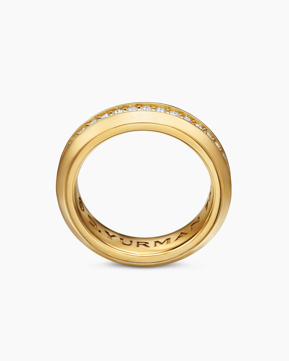 David Yurman Mens Beveled Band Ring in 18K Yellow Gold, 6mm David Yurman Wedding