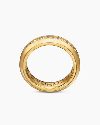 David Yurman Mens Beveled Band Ring in 18K Yellow Gold, 6mm David Yurman Wedding