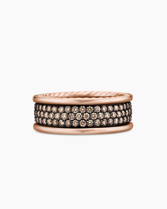 David Yurman Streamline Pavé Three Row Band Ring David Yurman Wedding