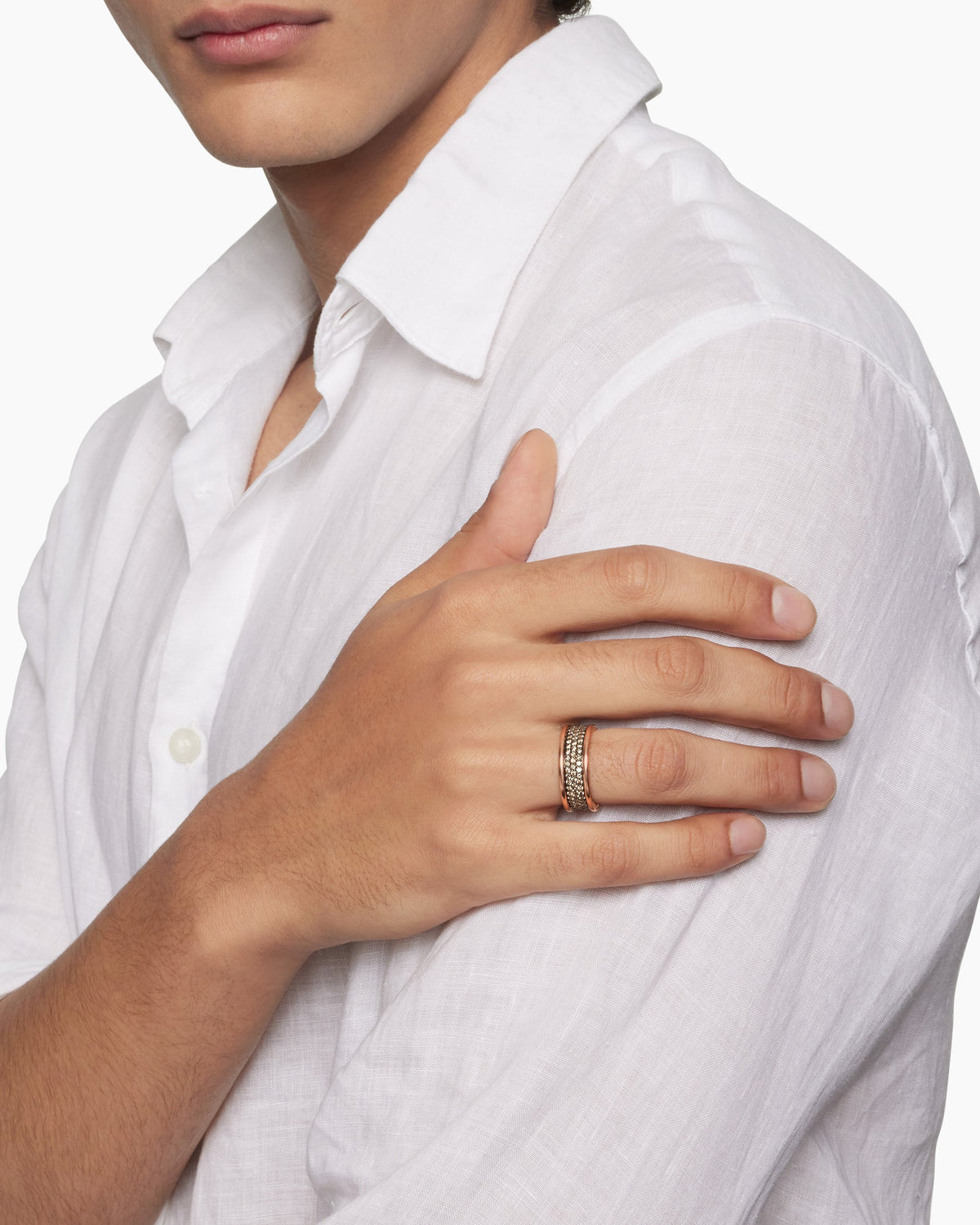 David Yurman Streamline Pavé Three Row Band Ring David Yurman Wedding
