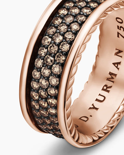 David Yurman Streamline Pavé Three Row Band Ring David Yurman Wedding