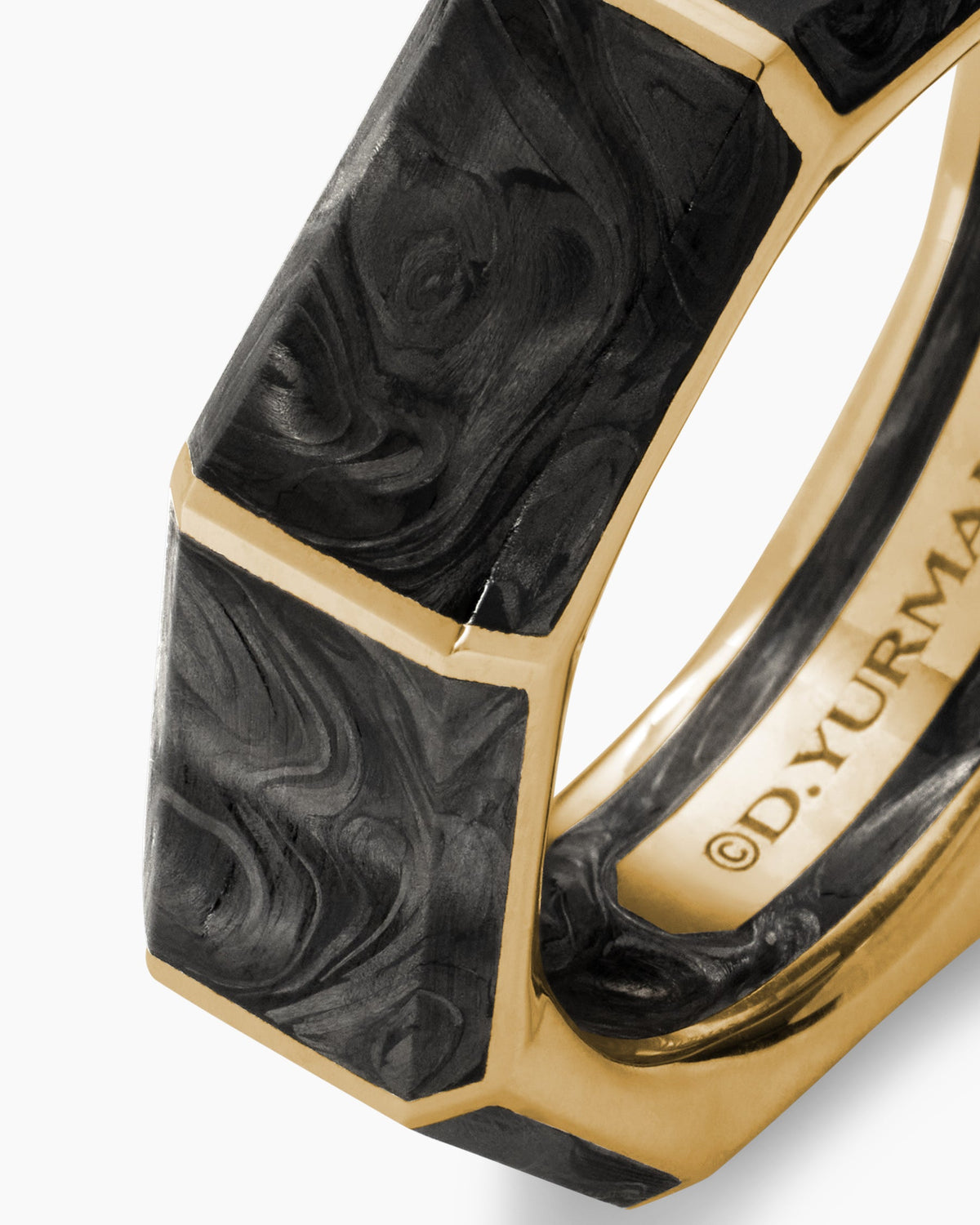 David Yurman Forged Carbon Faceted Band Ring David Yurman Wedding
