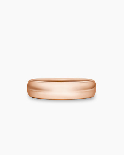 David Yurman Mens DY Classic Band Ring in 18K Rose Gold, 6mm David Yurman Wedding