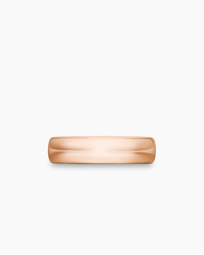 David Yurman Mens DY Classic Band Ring in 18K Rose Gold, 6mm David Yurman Wedding