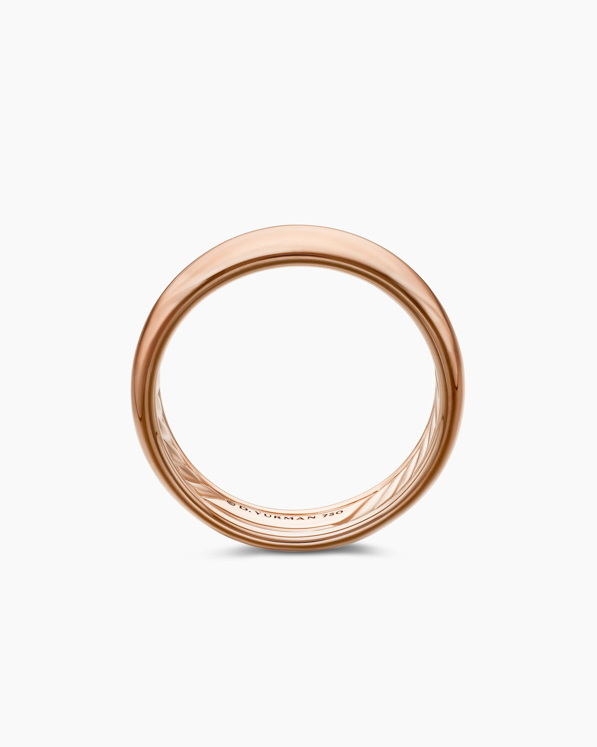 David Yurman Mens DY Classic Band Ring in 18K Rose Gold, 6mm David Yurman Wedding