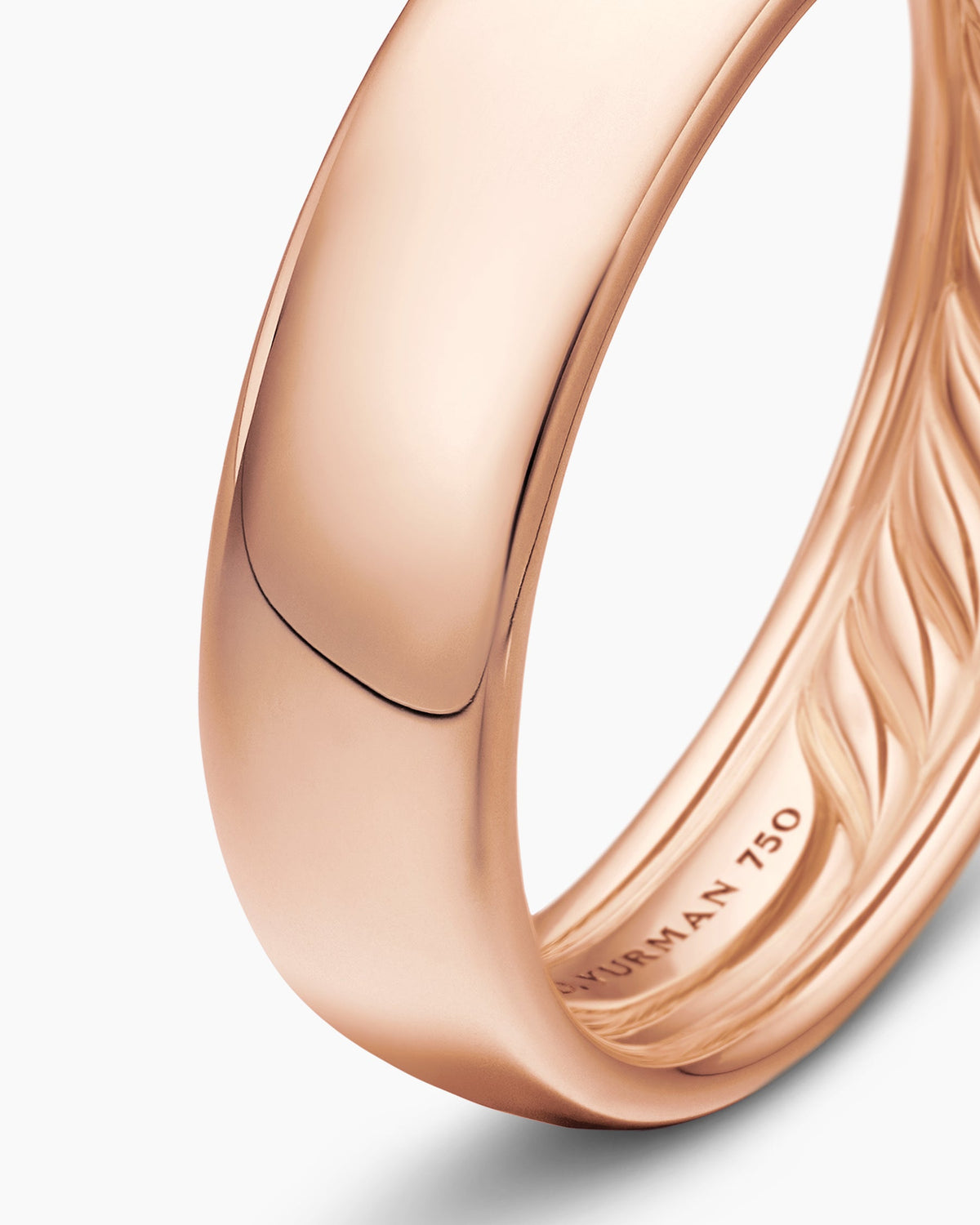David Yurman Mens DY Classic Band Ring in 18K Rose Gold, 6mm David Yurman Wedding