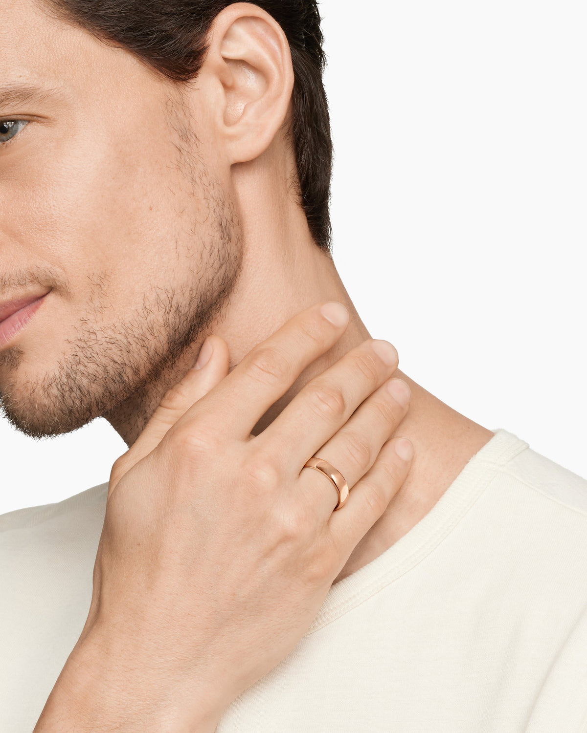 David Yurman Mens DY Classic Band Ring in 18K Rose Gold, 6mm David Yurman Wedding