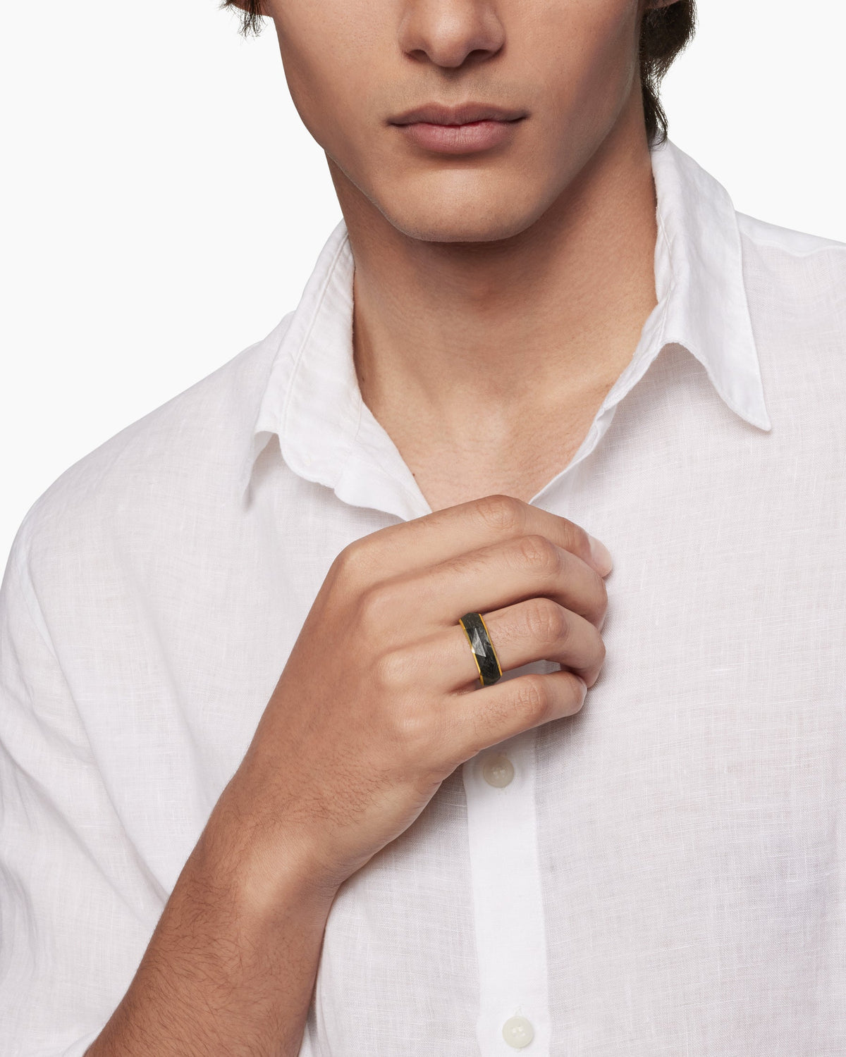 David Yurman Torqued Faceted Band Ring David Yurman Wedding