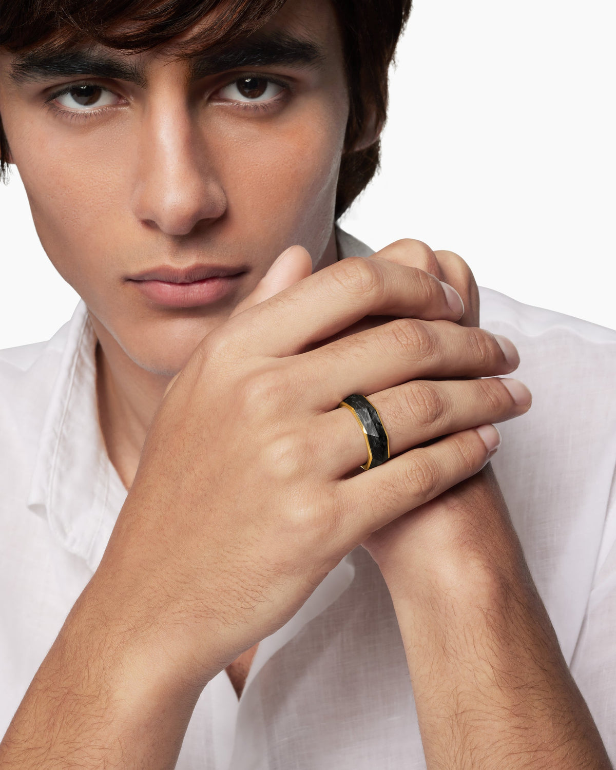 David Yurman Torqued Faceted Band Ring David Yurman Wedding