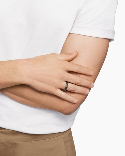 David Yurman Forged Carbon Faceted Band Ring David Yurman Wedding