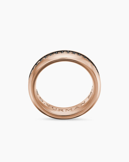 David Yurman Mens Beveled Band Ring in 18K Rose Gold, 6mm David Yurman Wedding