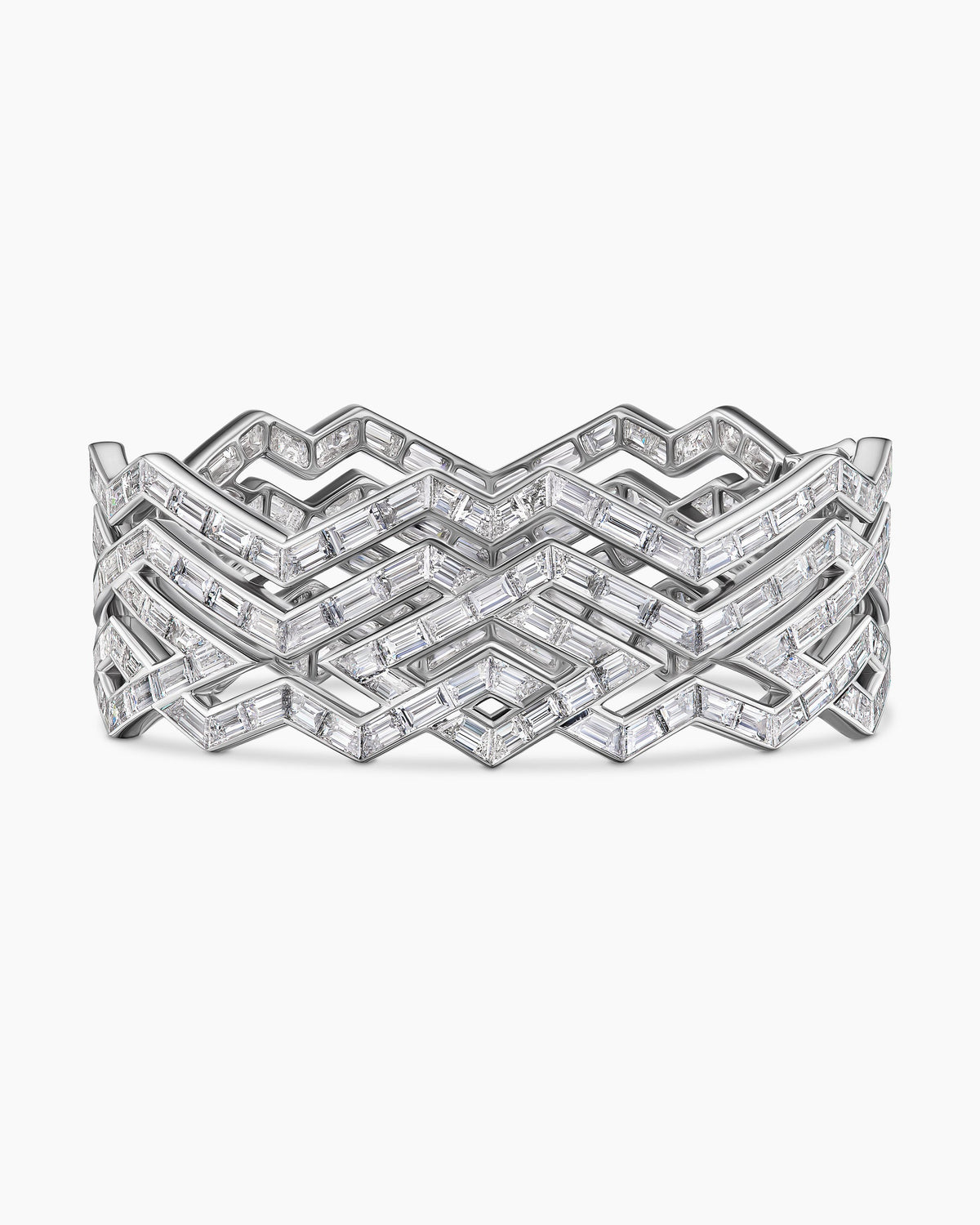 David Yurman Stax Zig Zag Multi Row Bangle Bracelet David Yurman High Jewelry
