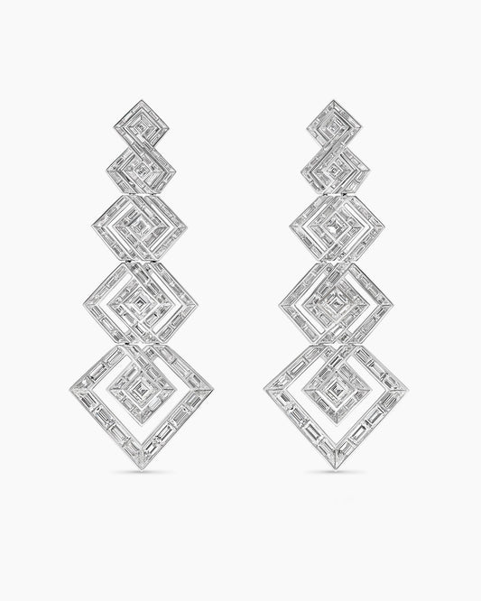David Yurman Stax Zig Zag Drop Earrings David Yurman High Jewelry
