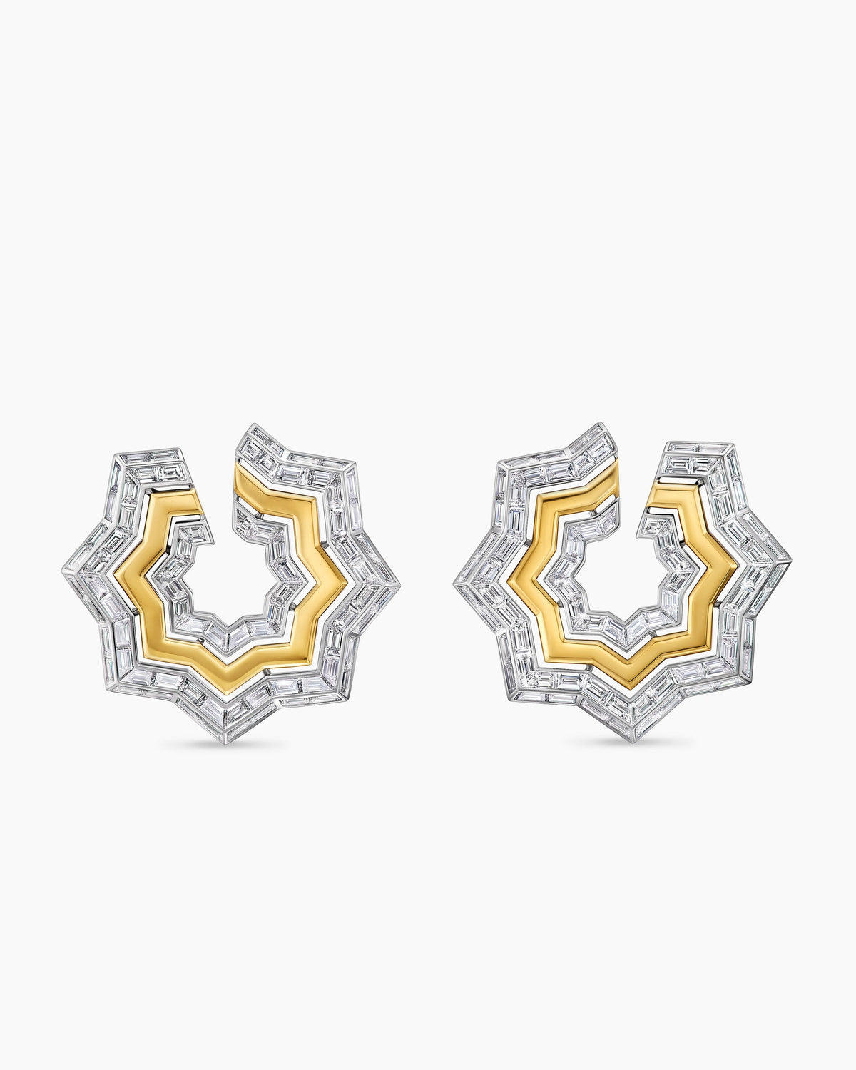 David Yurman Stax Zig Zag Baguette Earrings David Yurman High Jewelry