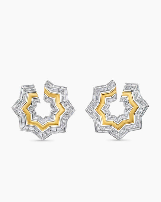 David Yurman Stax Zig Zag Baguette Earrings David Yurman High Jewelry